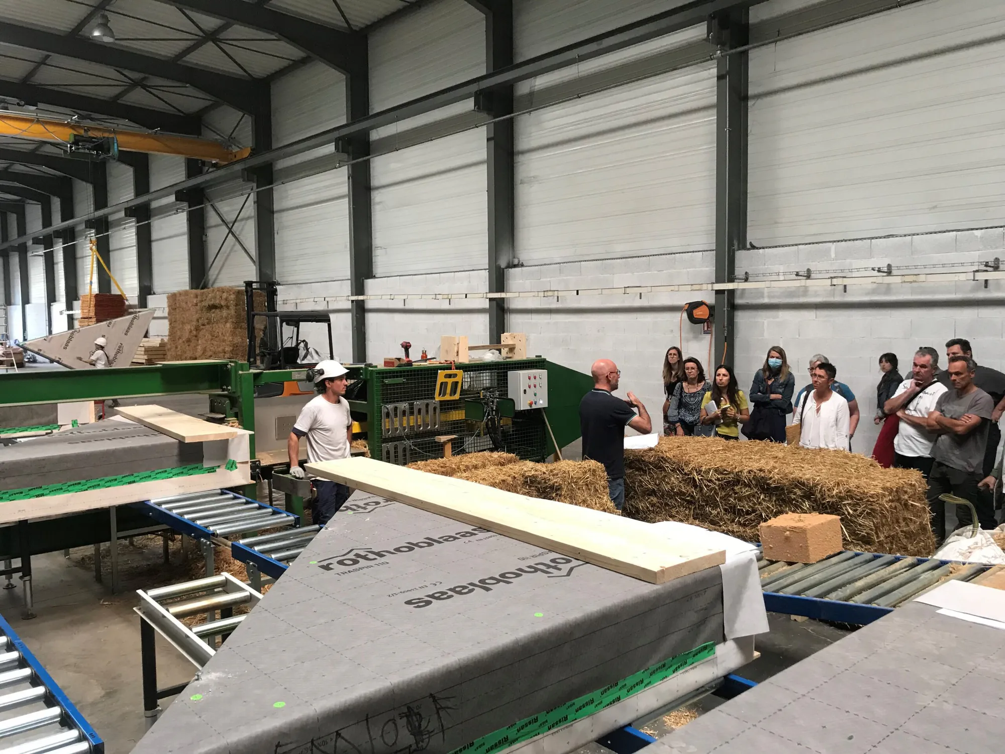 Precast Building Elements from Local and Bio Based Straw and Wood